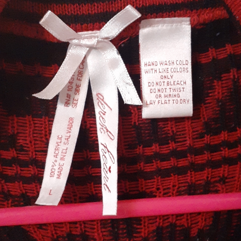 Large red & black cardigan - Picture 4 of 7